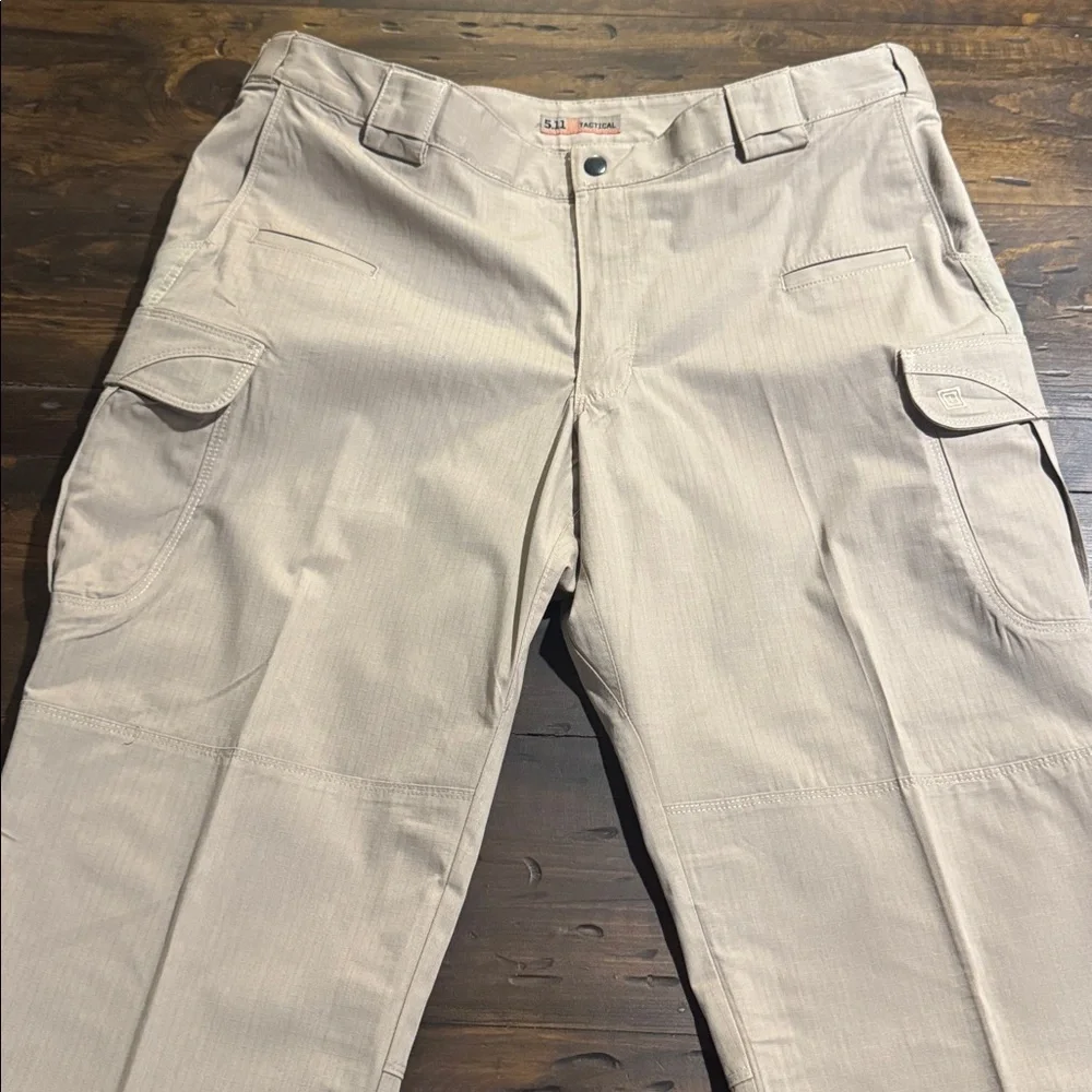 5.11 Tactical Khaki Men's Tan Cargo Pants-Size: 42x34